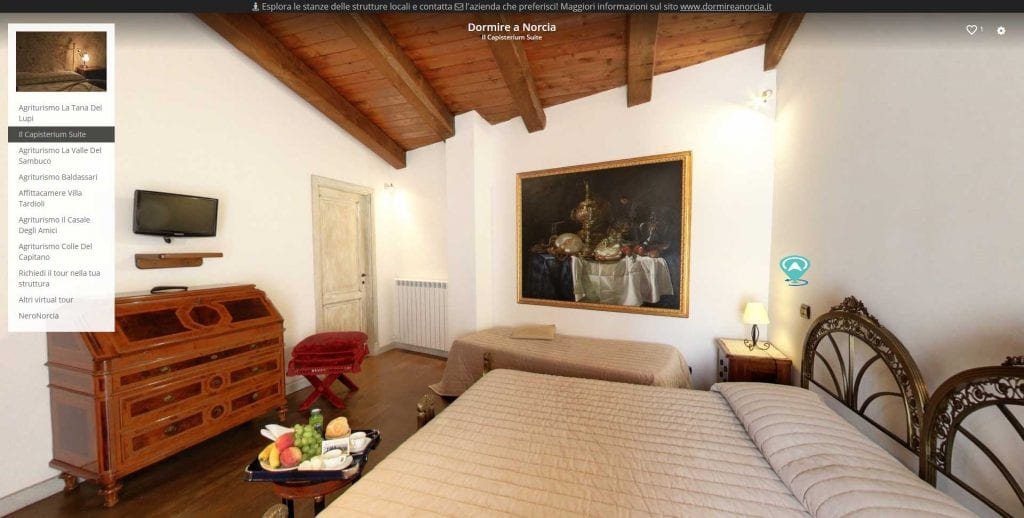 camere tour dormire a Norcia