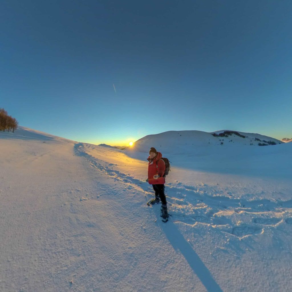 Idee regalo per lui San Valentino
Le ciaspolate in Umbria al tramonto